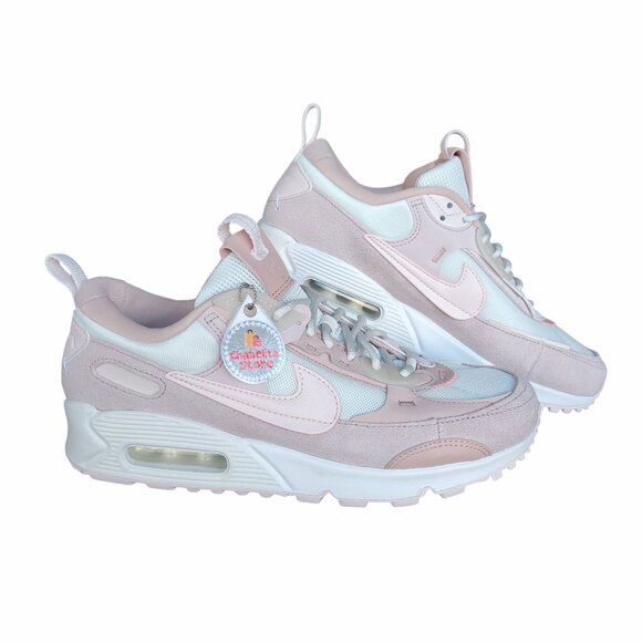 ⭐Women Shoes Sz 9.5 Nike Air Max 90 Futura Barley Rose Pink Sneakers DM9922-104 - Picture 2 of 8